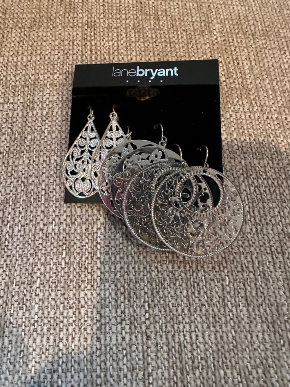 Lane Bryant Set of Three Pairs of Earrings